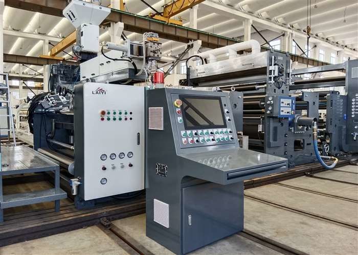 300 M/min Produktionsgeschwindigkeit Doppelseitige Becher-Papier-Extrusionsbeschichtung Laminationsmaschine