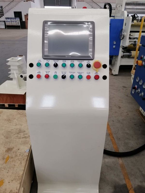 Genaue Temperaturüberwachungs-lamellierende Papiermaschine durch PLC mit dünnerer Beschichtungs-weißer und blauer Maschine