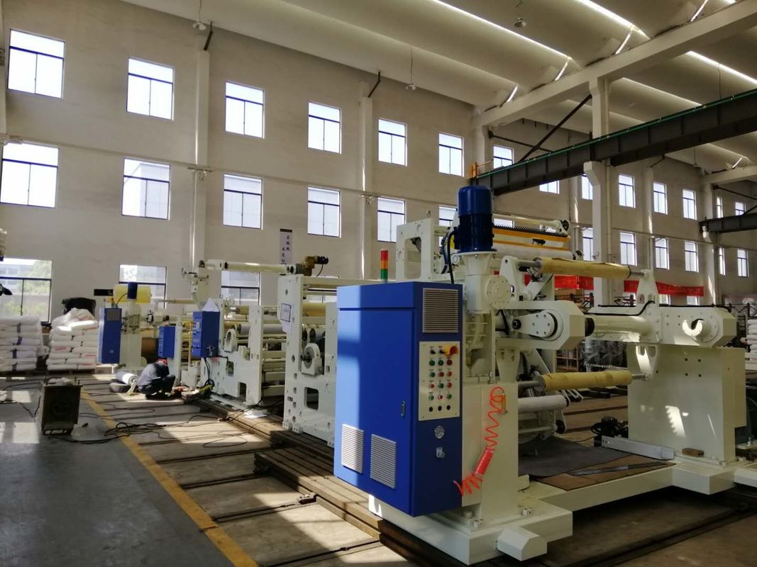 Automatischer Hochleistungs-Extruder-Plastiklaminierungs-Maschine mit Spezial-Schrauben-Entwurf in weißem und in Blauem